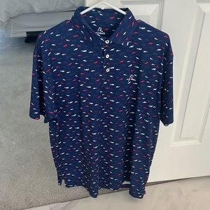 Rhoback shark bait polo. Size large